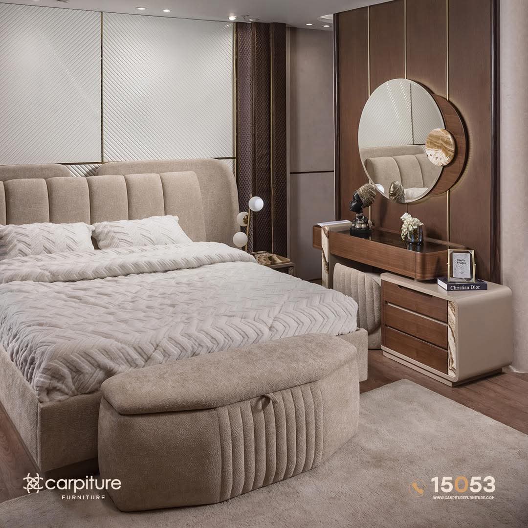 غرفة نوم فوردينا ✨ خشب طبيعي ، وكل قطعة فيها